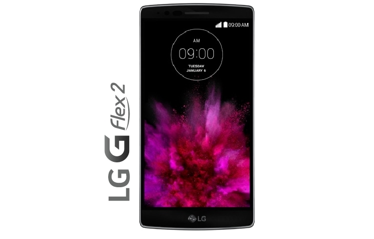 Vista frontal de G Flex 2  |   Pantalla 5,5&#34; Full HD LGH955P