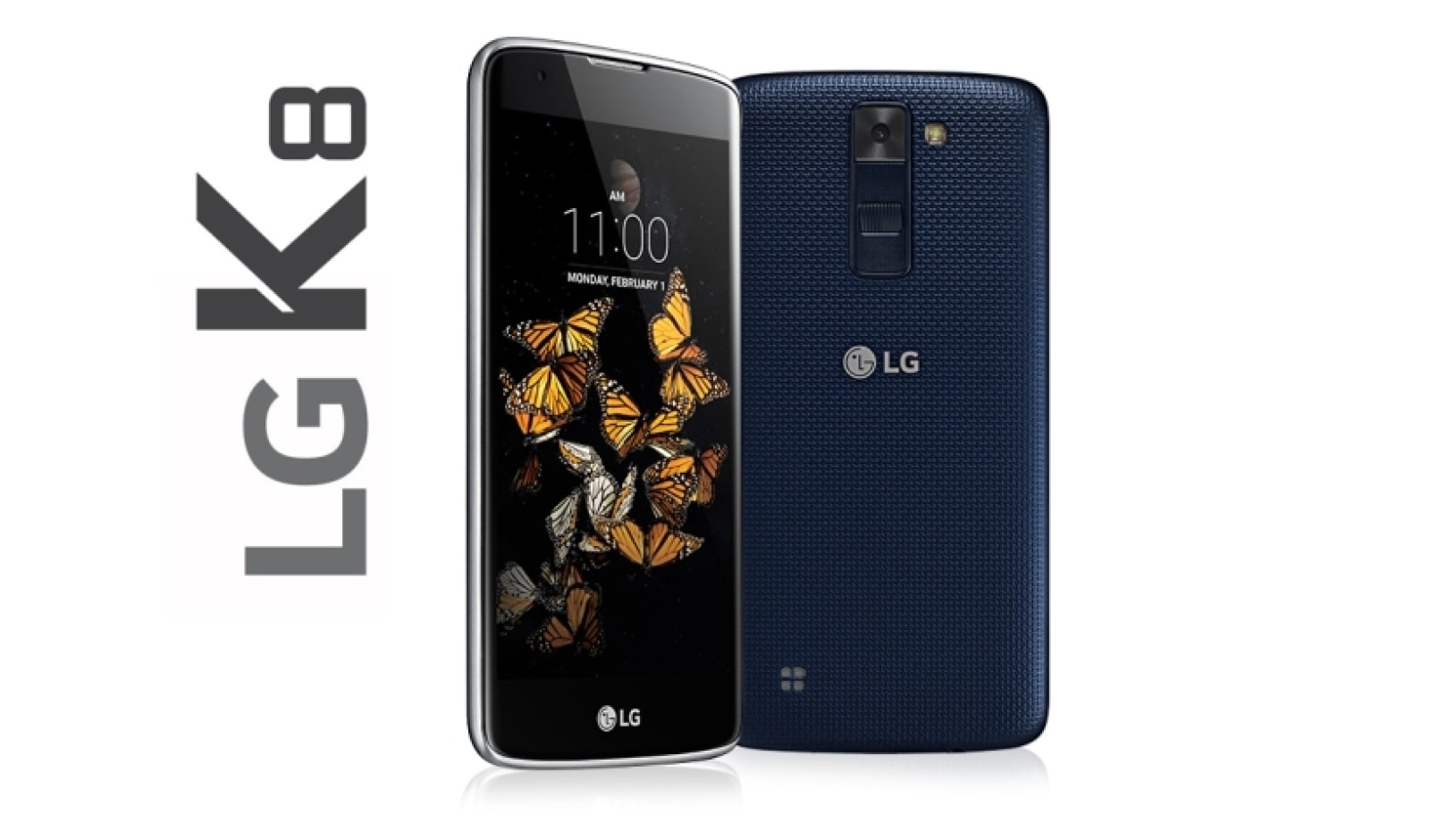 Vista frontal de K8   |   Pantalla 5,0&#34; HD LGK350H