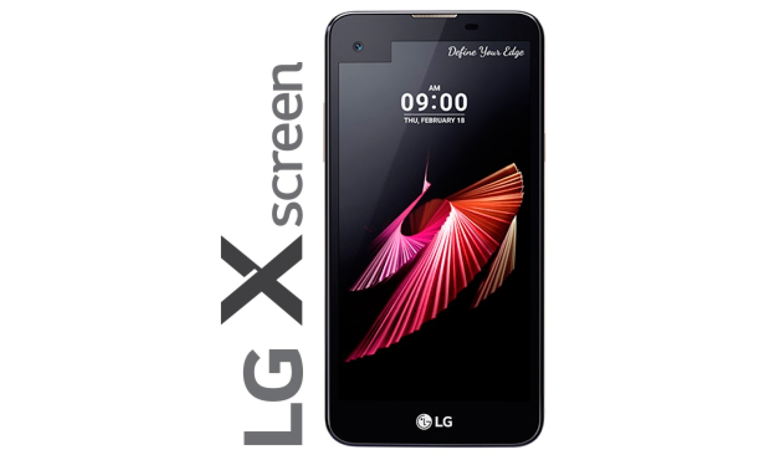 Vista frontal de X Screen | Pantallas 4,93&#34; HD y 1,76&#34; LGK500H