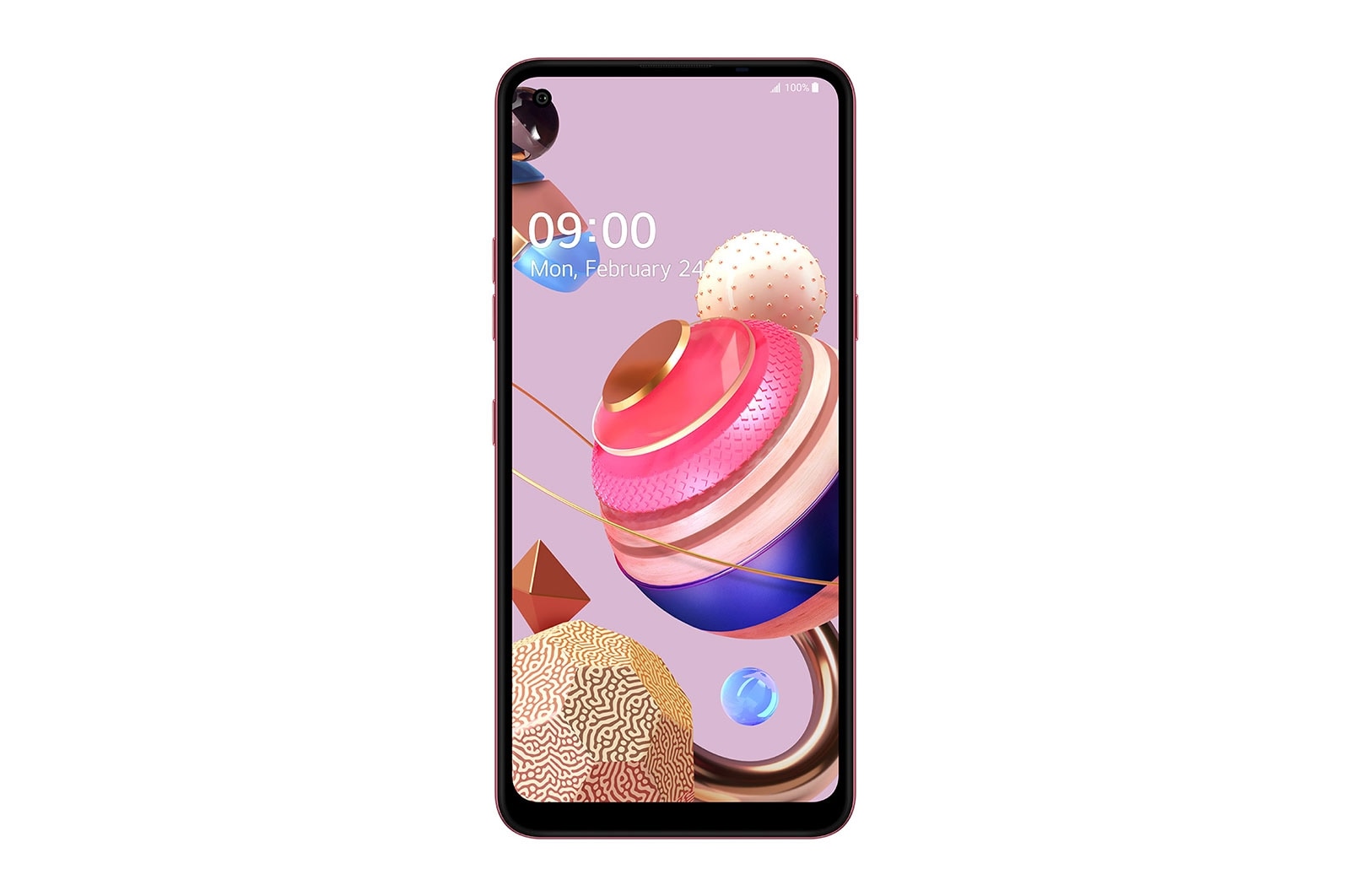 Vista frontal de LG K51s | 5 cámaras y 64 GB de memoria LMK510HM