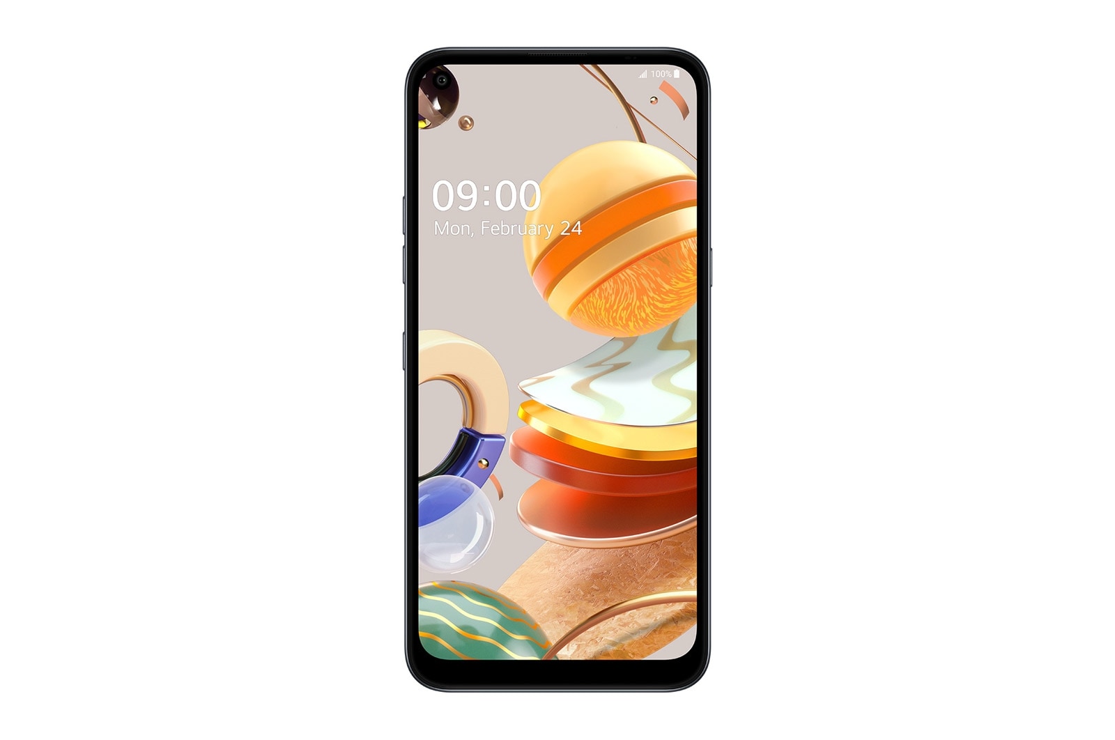 Vista frontal de LG K61 | 5 cámaras y 128 GB de memoria LMQ630HA