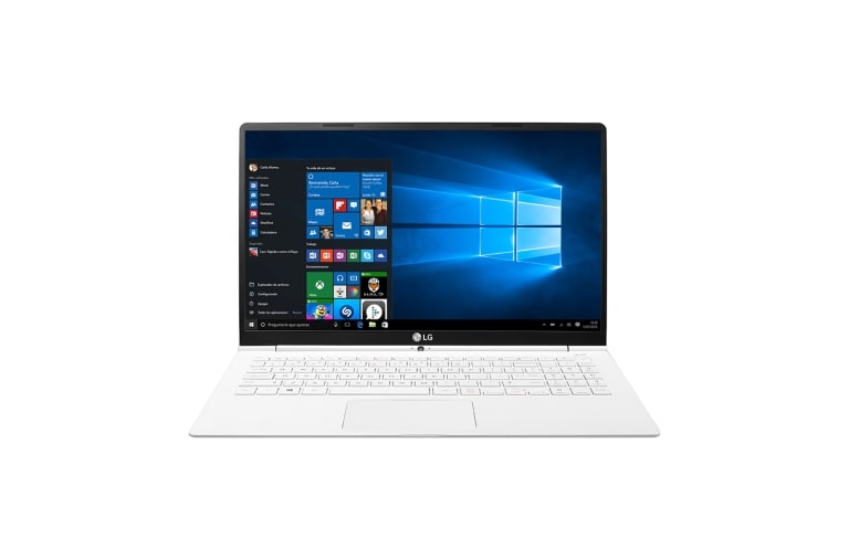 Vista frontal de Windows 10 Home, LG GramPC 15.6&#34; portátil UltraLiviano  15Z960
