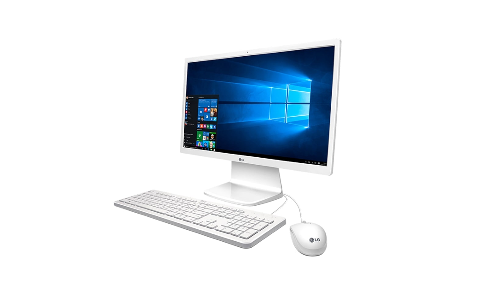 LG Windows 10 Home , All-In-One Pantalla de 23,8" Full HD Libre de Ruidos, 24V360