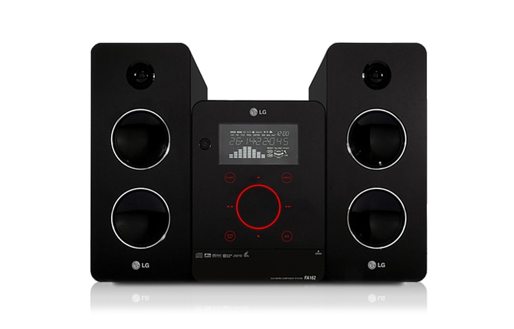 Vista frontal de Microcomponente LG. Experimenta un sonido diferente FA162