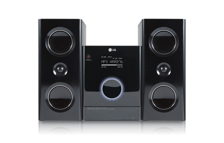 Vista frontal de Microcomponente LG. Experimenta un sonido diferente FA163