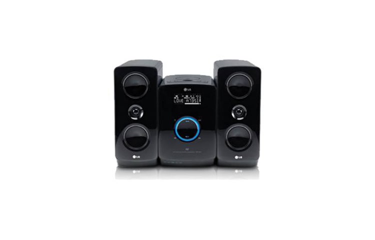 Vista frontal de Microcomponente LG. Experimenta un sonido diferente FA164