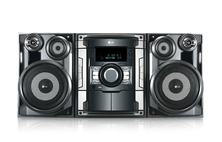 Vista frontal de Minicomponente LG. Experimenta un sonido diferente MCD212