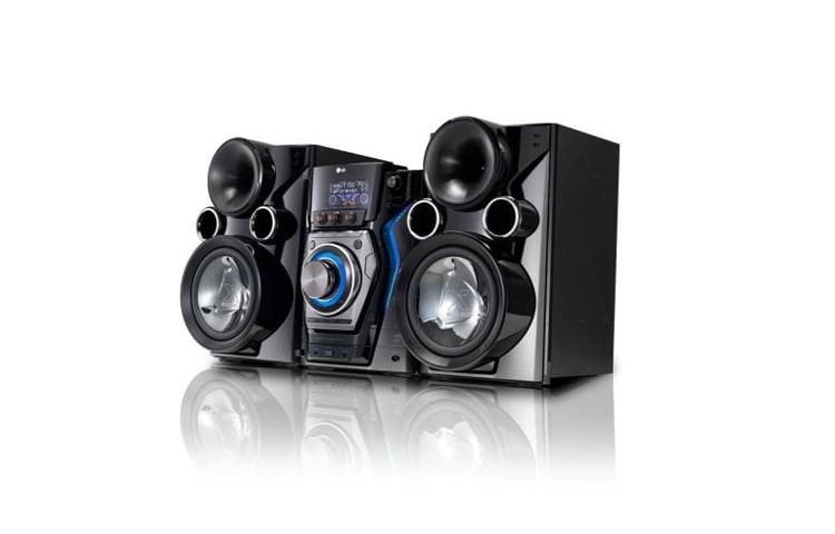 LG Nuevo Mini Componente LG con 600w de Potencia Real (RMS) - Doble Puerto USB - Latin Beat Box - Ipod Docking y Parlantes X- Metal Bass., MCD606
