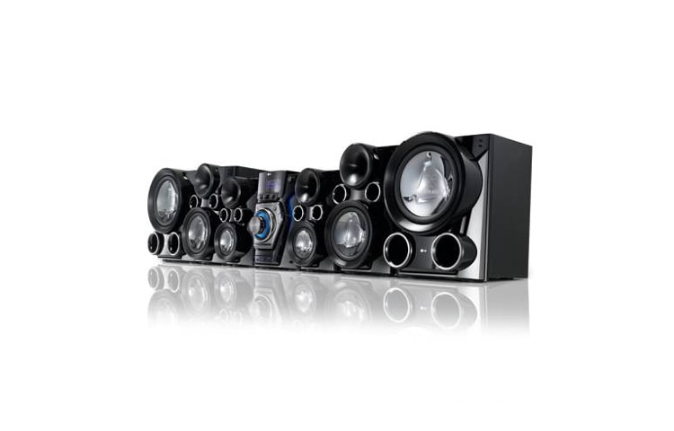 LG Nuevo Mini Componente LG con 1380w de Potencia Real (RMS) - Doble Puerto USB - Latin Beat Box - Ipod Docking y Parlantes X- Metal Bass., MCV1306