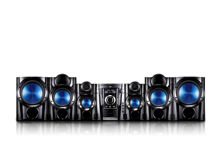 Vista frontal de Minicomponente LG Experimenta un sonido diferente MCV904