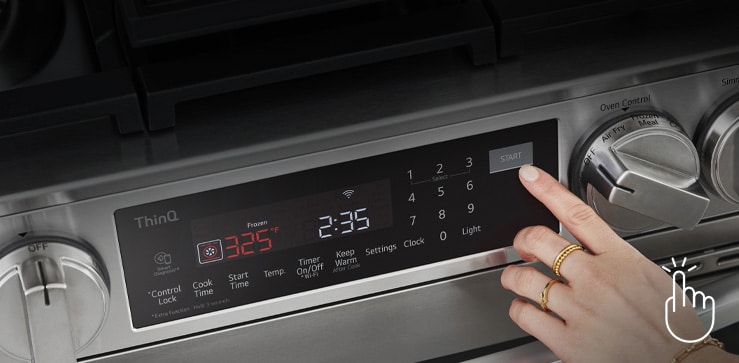 COntrol fácil y preciso de estufa LG