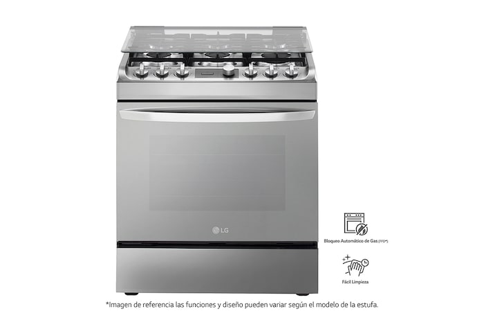 LG Estufa Cancún 30" EasyClean, bloqueo automático de gas, amplio espacio., RSG314M