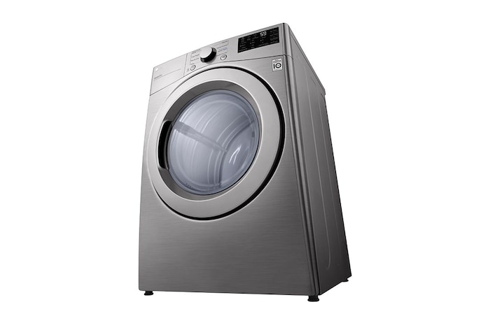 Secadora LG  DF20VV2W vista frontal derecha desde abajo
