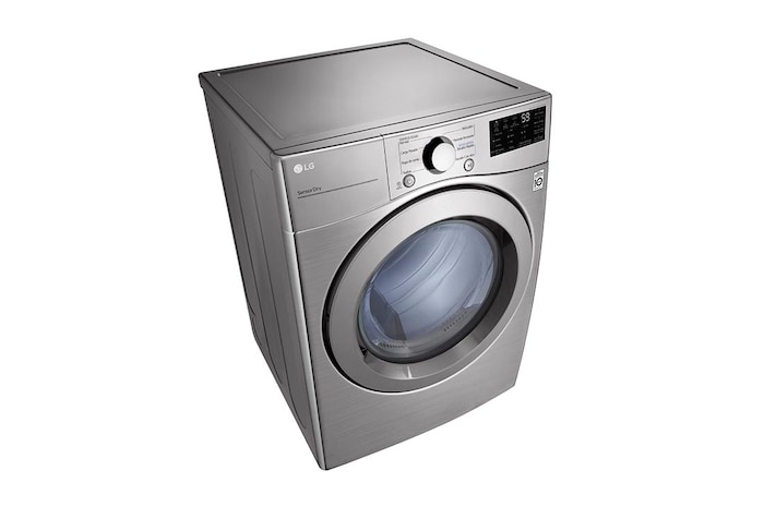 Secadora LG  DF20VV2W vista frontal izquierda desde arriba