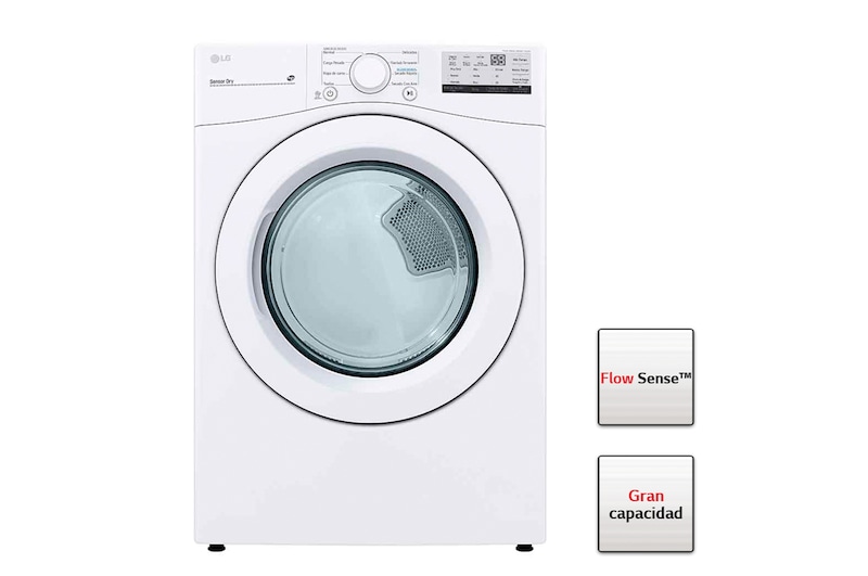 LG Secadora Carga Frontal con Sensor Dry y Smart Diagnosis™ 20 Kg color Blanca, DF20WV2W