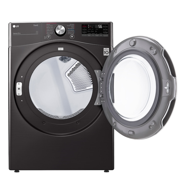 LG Secadora LG Carga Frontal 22Kg Negro TurboSteam™ ThinQ™, DF22BV2SR