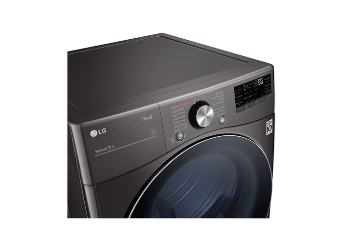 LG Secadora LG Carga Frontal 22Kg Negro TurboSteam™ ThinQ™, DF22BV2SR