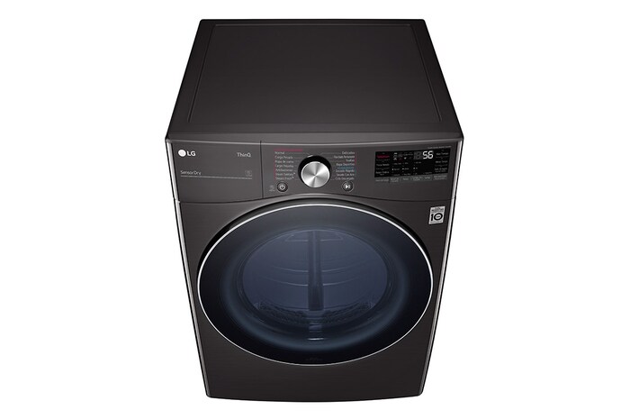 LG Secadora LG Carga Frontal 22Kg Negro TurboSteam™ ThinQ™, DF22BV2SR