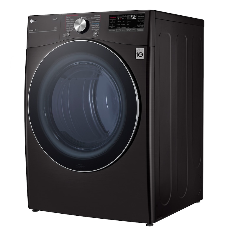 LG Secadora LG Carga Frontal 22Kg Negro TurboSteam™ ThinQ™, DF22BV2SR