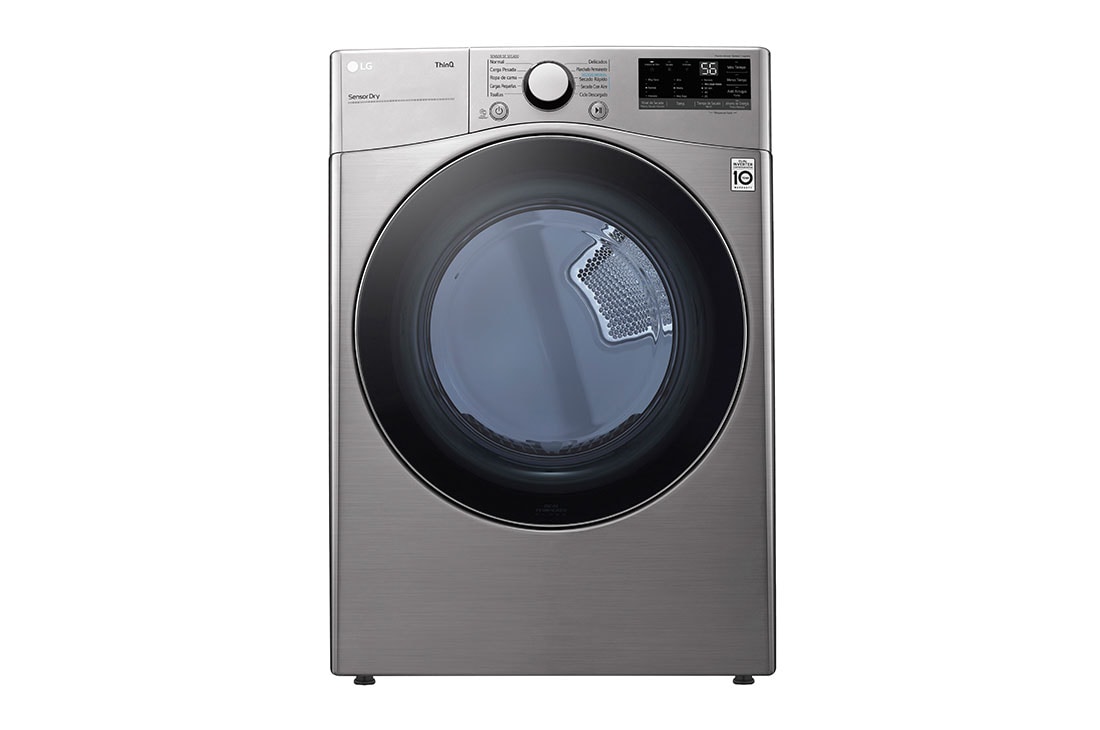 LG Secadora a Gas 22kg/48lbs, ThinQ, color Acero Inox, conexión Wifi, sensor de secado, DF22VV2R