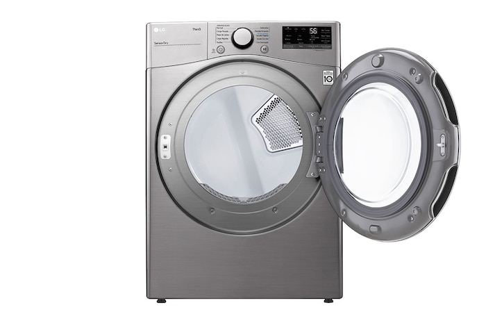 LG Secadora LG Carga Fronta 22Kg Plata FlowSense™ ThinQ™ , DF22VV2R
