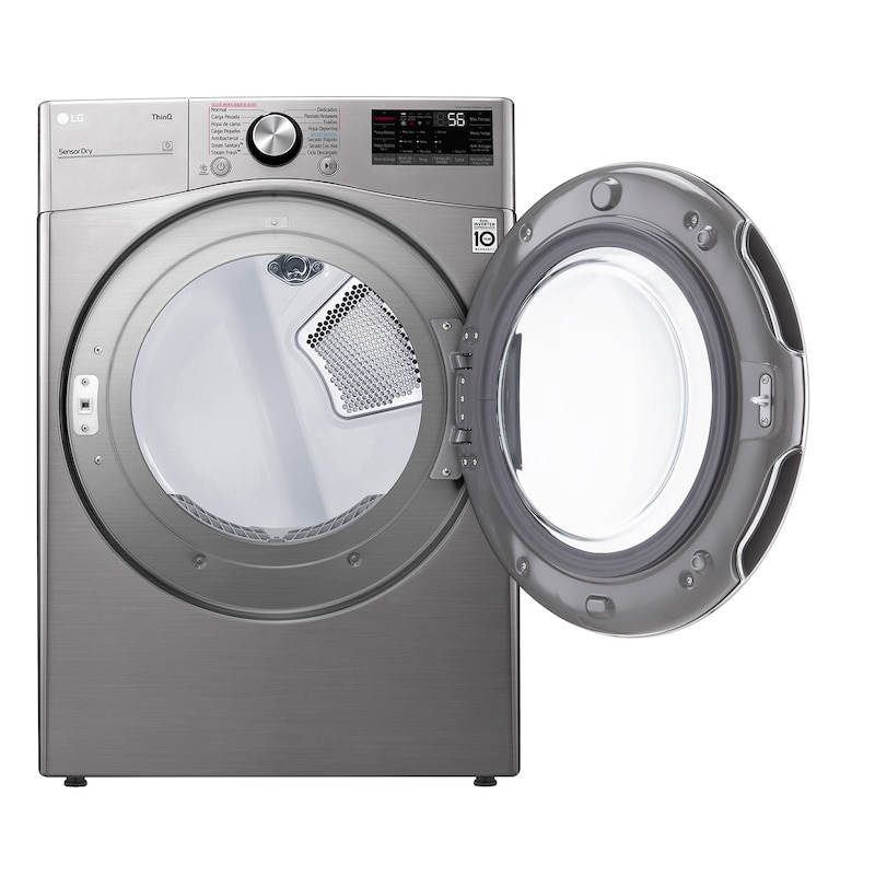 LG Secadora LG Carga Frontal 22Kg - a Gas - TurboSteam ThinQ - Plata, DF22VV2SR