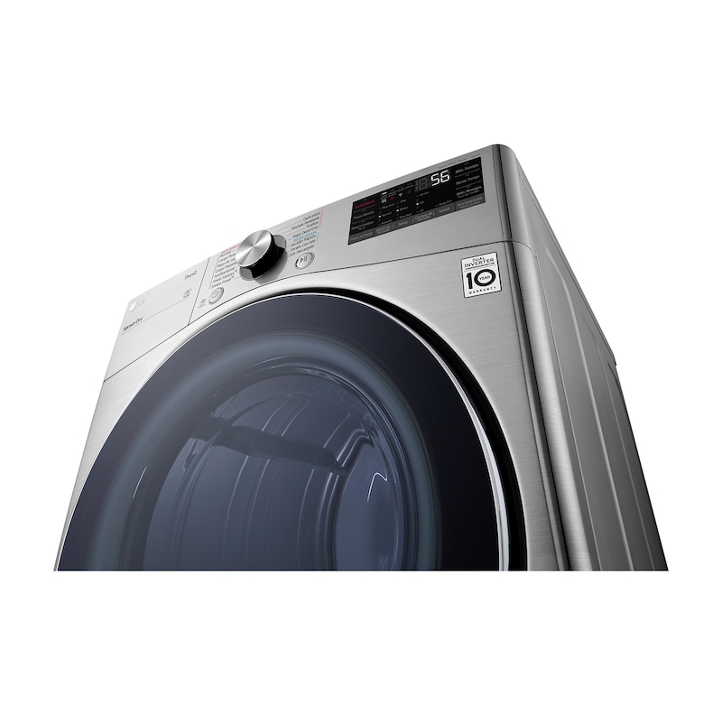 LG Secadora LG Carga Frontal 22Kg - a Gas - TurboSteam ThinQ - Plata, DF22VV2SR