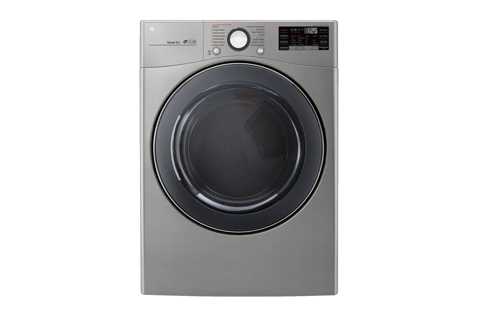 Vista frontal de Secadora Carga Frontal 22kg/48lbs Victor 2 / Acero Inox DF22VV2SB