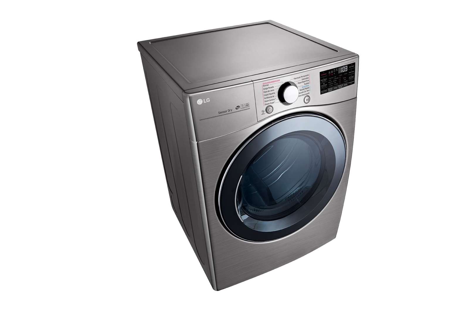 LG Secadora Carga Frontal 22kg/48lbs Victor 2 / Acero Inox, DF22VV2SB