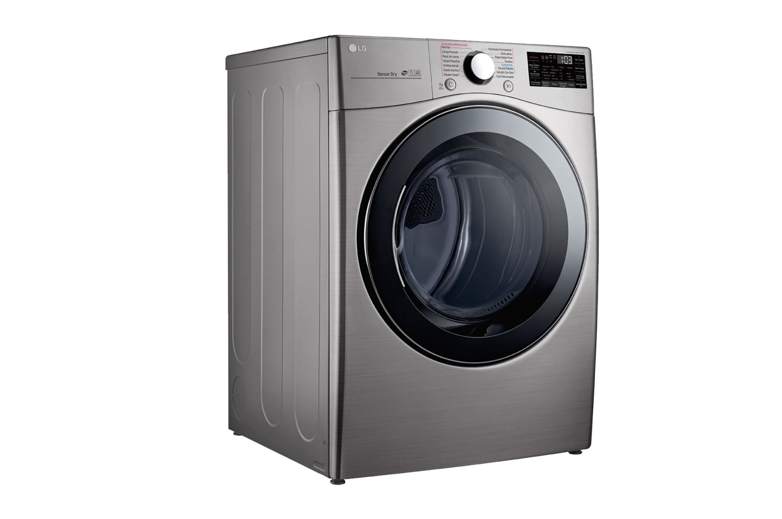 LG Secadora Carga Frontal 22kg/48lbs Victor 2 / Acero Inox, DF22VV2SB