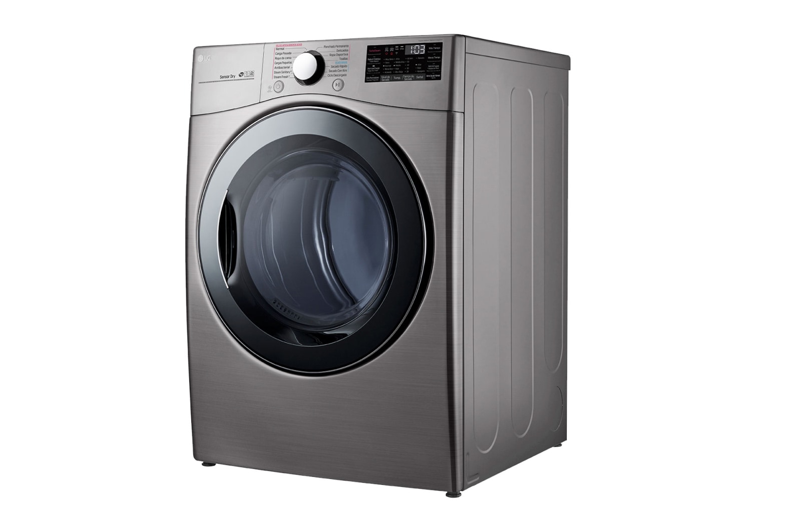 LG Secadora Carga Frontal 22kg/48lbs Victor 2 / Acero Inox, DF22VV2SB