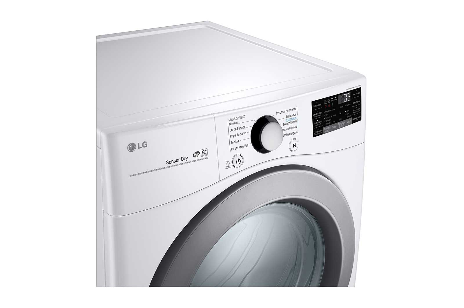 LG Secadora a Gas 22kg/48lbs, Color Blanco, DF22WV2