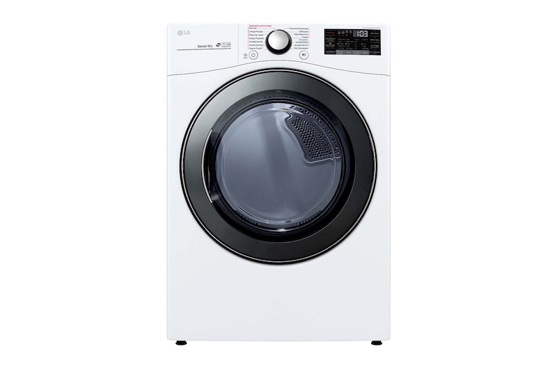 Secadora LG carga frontal, 22kg, blanco, con ThinQ