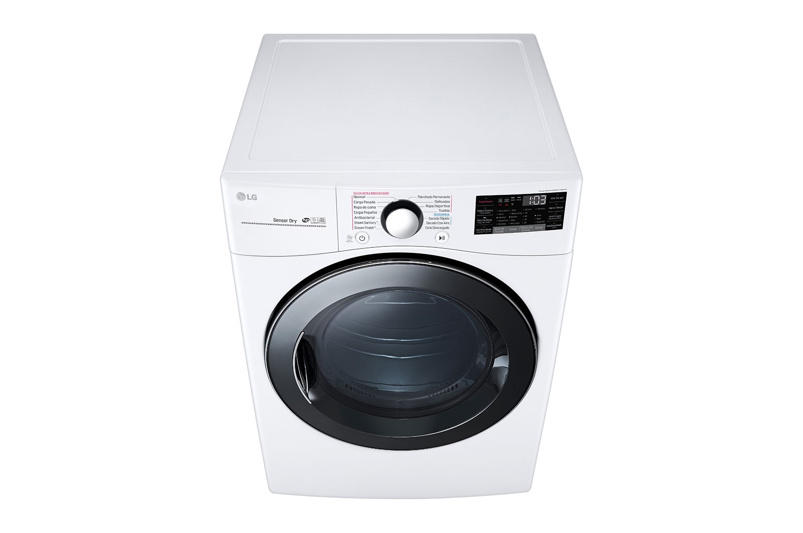 LG Secadora Carga Frontal - DF22WV2BR - 22kg/48lbs - Color Blanco - ThinQ, DF22WV2BR