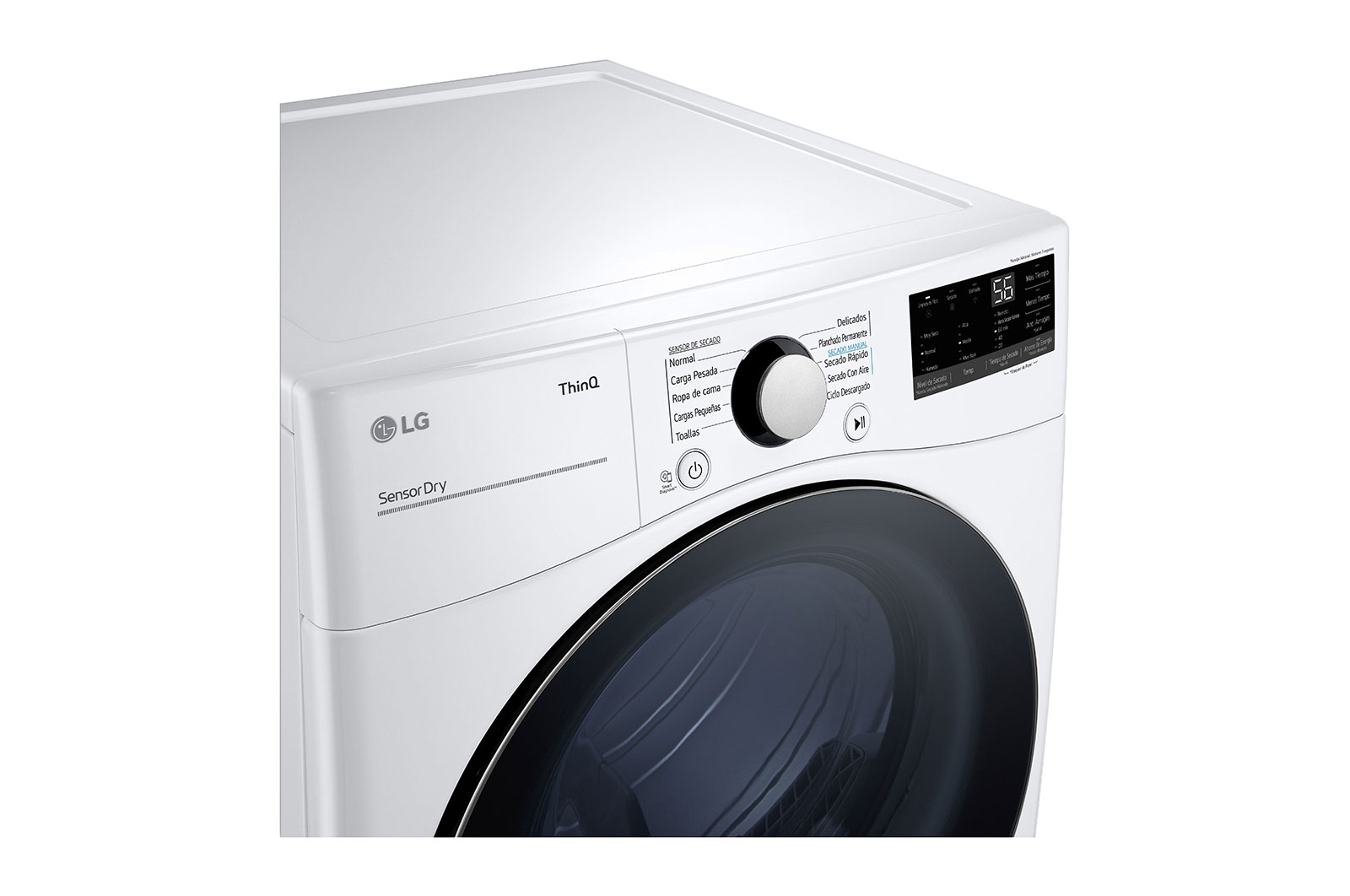 LG Secadora Carga Frontal 22kg/48lbs, ThinQ, Victor 2 / Blanca, DF22WV2SR