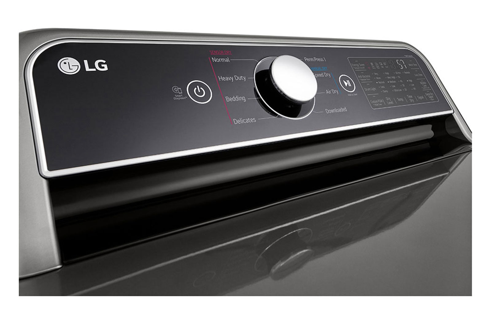 LG Secadora a gas 25Kg de gran capacidad, ThinQ, color Acero (grafito) conexión Wifi, sensor de secado, DT25VTGP2