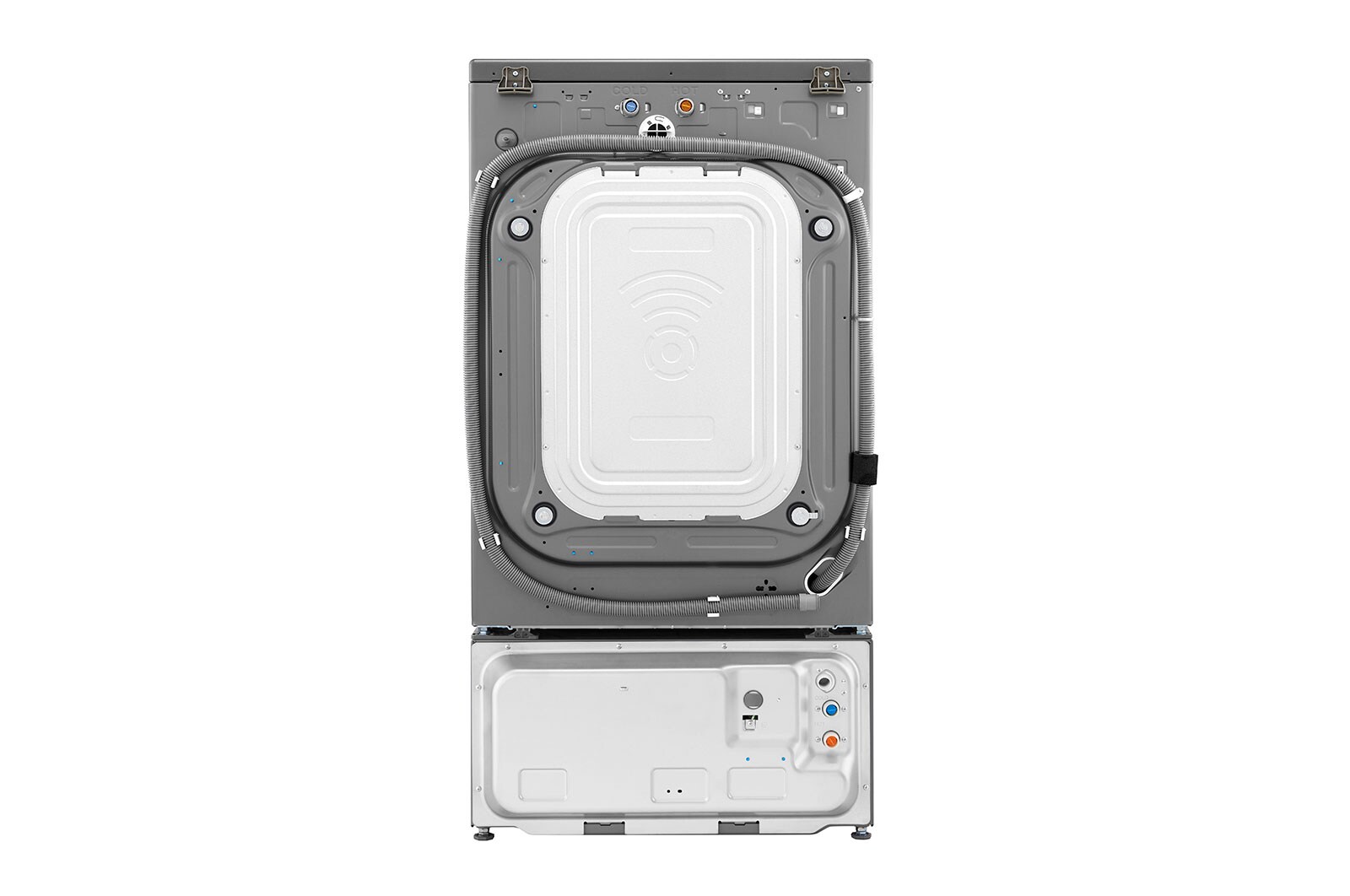 LG TWINWash™ Lava-Secadora Carga Frontal AI DD™ (Inteligencia Artificial), ThinQ, Capacidad Total 25,5kg/56lbs, Tipo Acero Inox , TWD22VS6BR