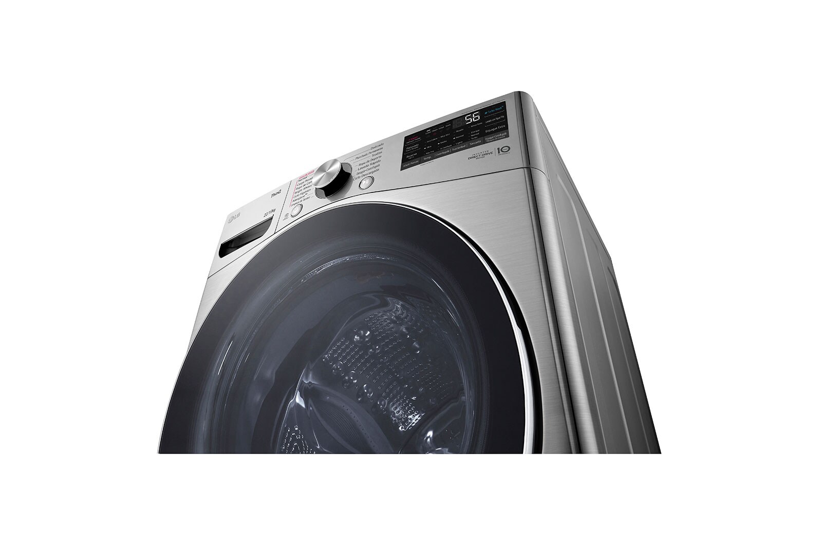 LG TWINWash™ Lava-Secadora Carga Frontal AI DD™ (Inteligencia Artificial), ThinQ, Capacidad Total 25,5kg/56lbs, Tipo Acero Inox , TWD22VS6BR