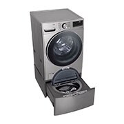 LG TWINWash™ Lava-Secadora Carga Frontal AI DD™ (Inteligencia Artificial), ThinQ, Capacidad Total 25,5kg/56lbs, Tipo Acero Inox , TWD22VS6BR
