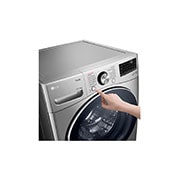 LG TWINWash™ Lava-Secadora Carga Frontal AI DD™ (Inteligencia Artificial), ThinQ, Capacidad Total 25,5kg/56lbs, Tipo Acero Inox , TWD22VS6BR
