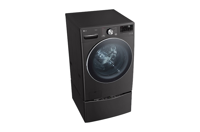 LG TWINWash™ Lavadora Capacidad Total 25,5kg/56lbs, ThinQ, AI DD™ (Inteligencia Artificial) , Black Steel “Negro Acabado Tipo Acero Inox” , TWO22BV2SR