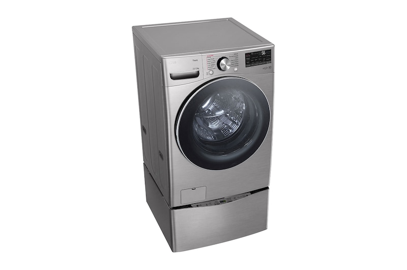 LG Set TWINWash™ Lavadora Capacidad Total 25,5kg/56lbs, ThinQ, AI DD™ (Inteligencia Artificial), VCM Tipo Acero Inox, TWO22VV2SR