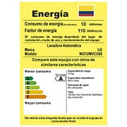 Etiqueta energética de la lavadora LG wd12mvc5s6.