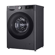 Lavadora LG wd12mvc5s6, vista lateral derecha completa.