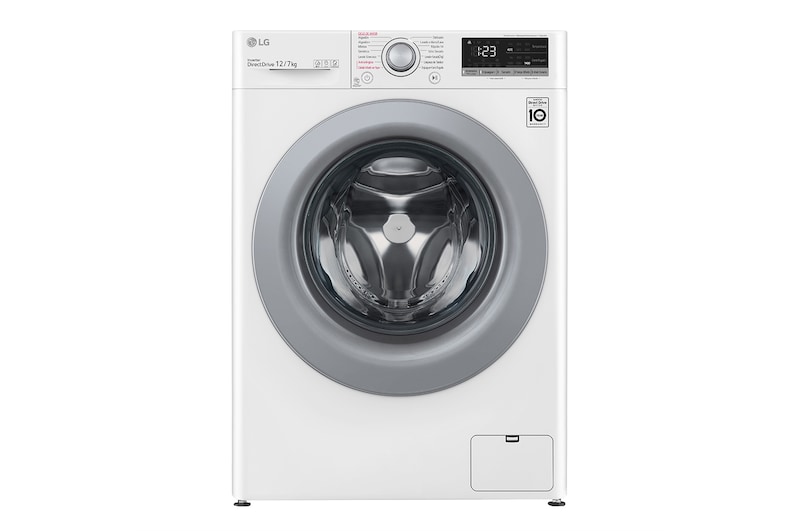 LG Lava-Secadora Carga Frontal (12kg/26lbs) con Tecnología AI DD™ & TurboWash™  Color Silver, WD12WVC5S6