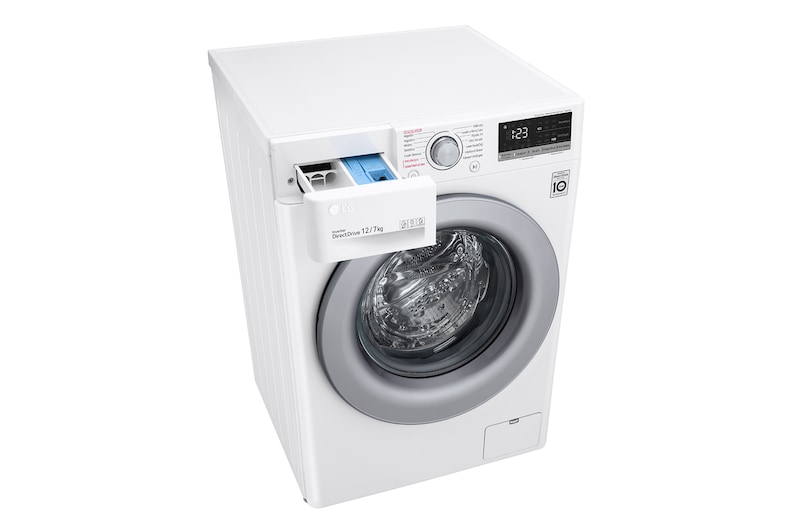 LG Lava-Secadora Carga Frontal (12kg/26lbs) con Tecnología AI DD™ & TurboWash™  Color Silver, WD12WVC5S6