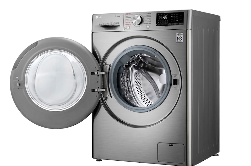 Lava-secadora LG vista frontal con puerta abierta WD14VVC4S6