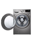 Lavadora frontal LG WD16EG2S6 puerta abierta.