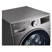 Lavadora LG WD16EG2S6 vista superior frontal.