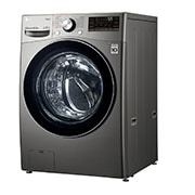 Lavadora LG WD16EG2S6 vista lateral izquierda.